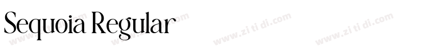 Sequoia Regular字体转换